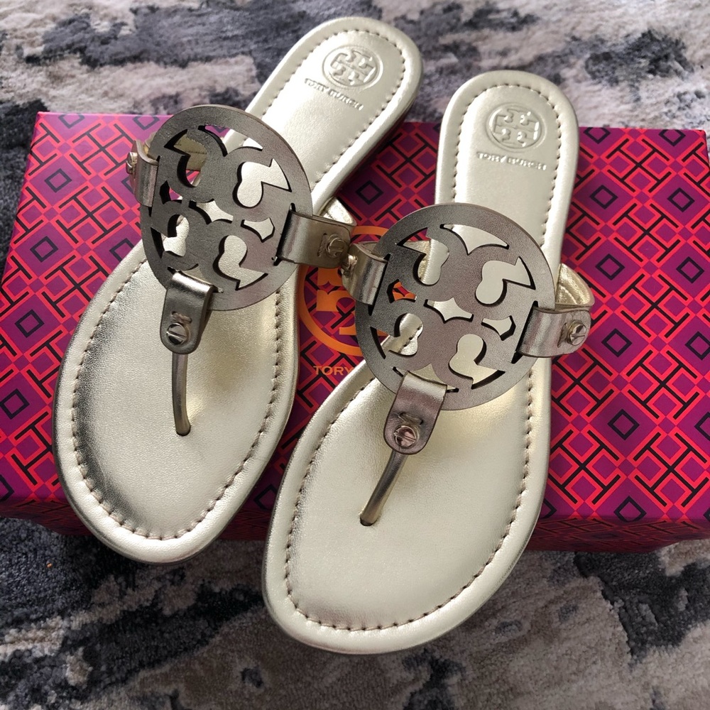 Tory Burch Miller Metallic sandals